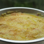Torta di patate con scalogni e gorgonzola