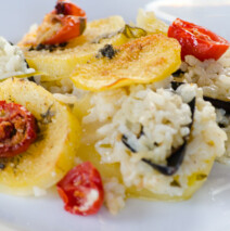 Tiella Barese ( riso, patate e cozze )